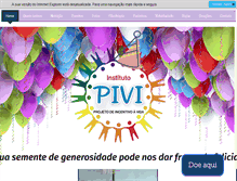 Tablet Screenshot of pivi.org.br